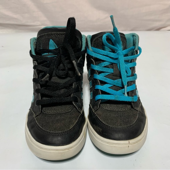 Adidas High Court Hi shoes black /blue size 12K - Picture 14 of 14